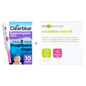 Pakke med Clearblue Eggløsningstest + Smile Reader