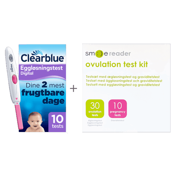 Pakke med Clearblue Eggløsningstest + Smile Reader