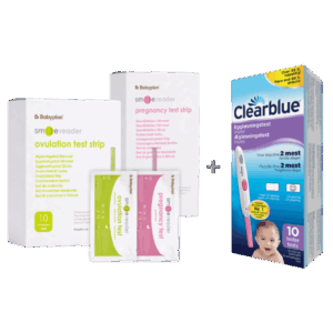 Pakke med Clearblue eggløsningstest + ny Smile Reader