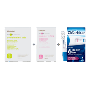 Pakke med Clearblue Ultratidlig Avansert Graviditetstest (1 stk.) + ny Smile Reader