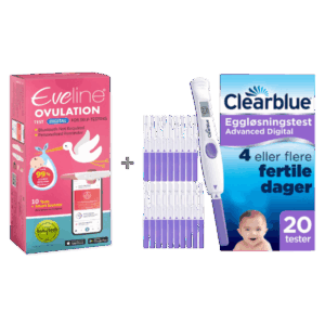 Eveline Smart Fertilitetssystem & Clearblue Advanced Digital 20-pak – Storpakke til Grundig Eggløsningssporing