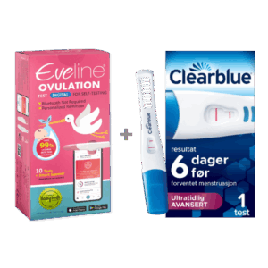 Eveline Smart Fertilitetssystem & Clearblue Ultratidlig Avansert – Digital Eggløsningssporing og Tidlig Graviditetstesting