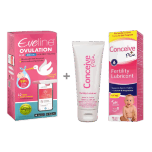 Eveline Smart Fertilitetssystem & Conceive Plus Multi-use 75ml – Komplett Pakke for Å Finne Rett Tidspunkt og Øke Sjansen