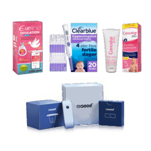 Eveline Smart Fertilitetssystem, Clearblue Advanced Digital 20-pak, ExSeed Health Sædtest & Conceive Plus 75ml – Premium Fertilitetssystem