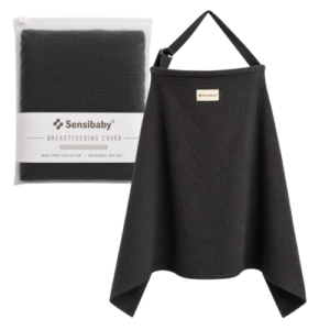 Sensibaby ammesjal i 100 % dobbeltlags bomull – Justerbart og pustende – Svart